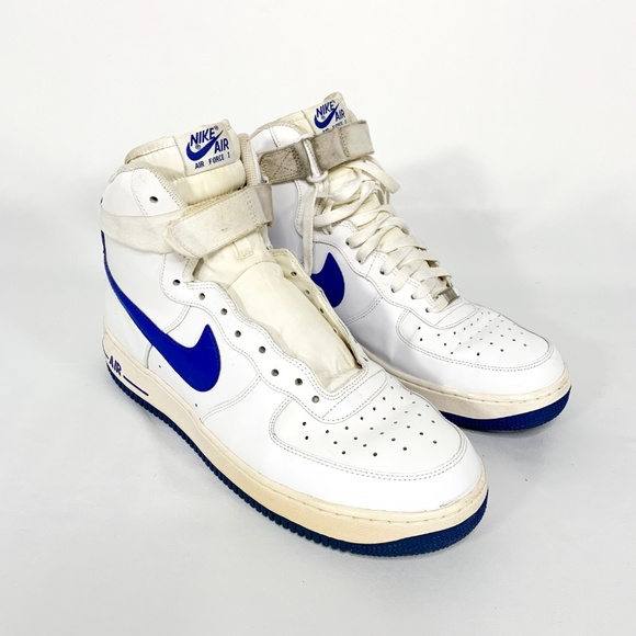 NIKE Air Force 1 1982 Remake White/Blue Trim - Picture 2 of 8